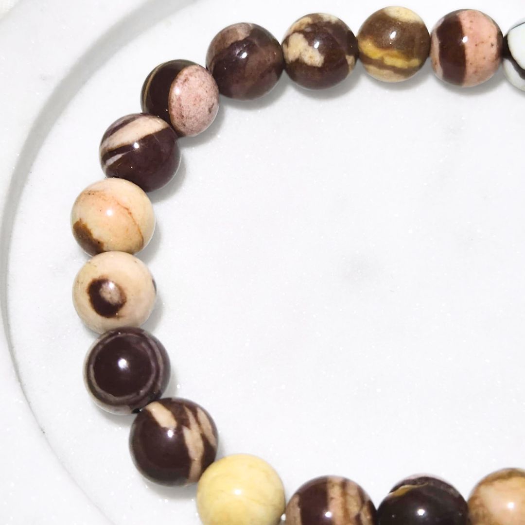 Chocolate Calcite (Brown Aragonite) Crystal Bracelets