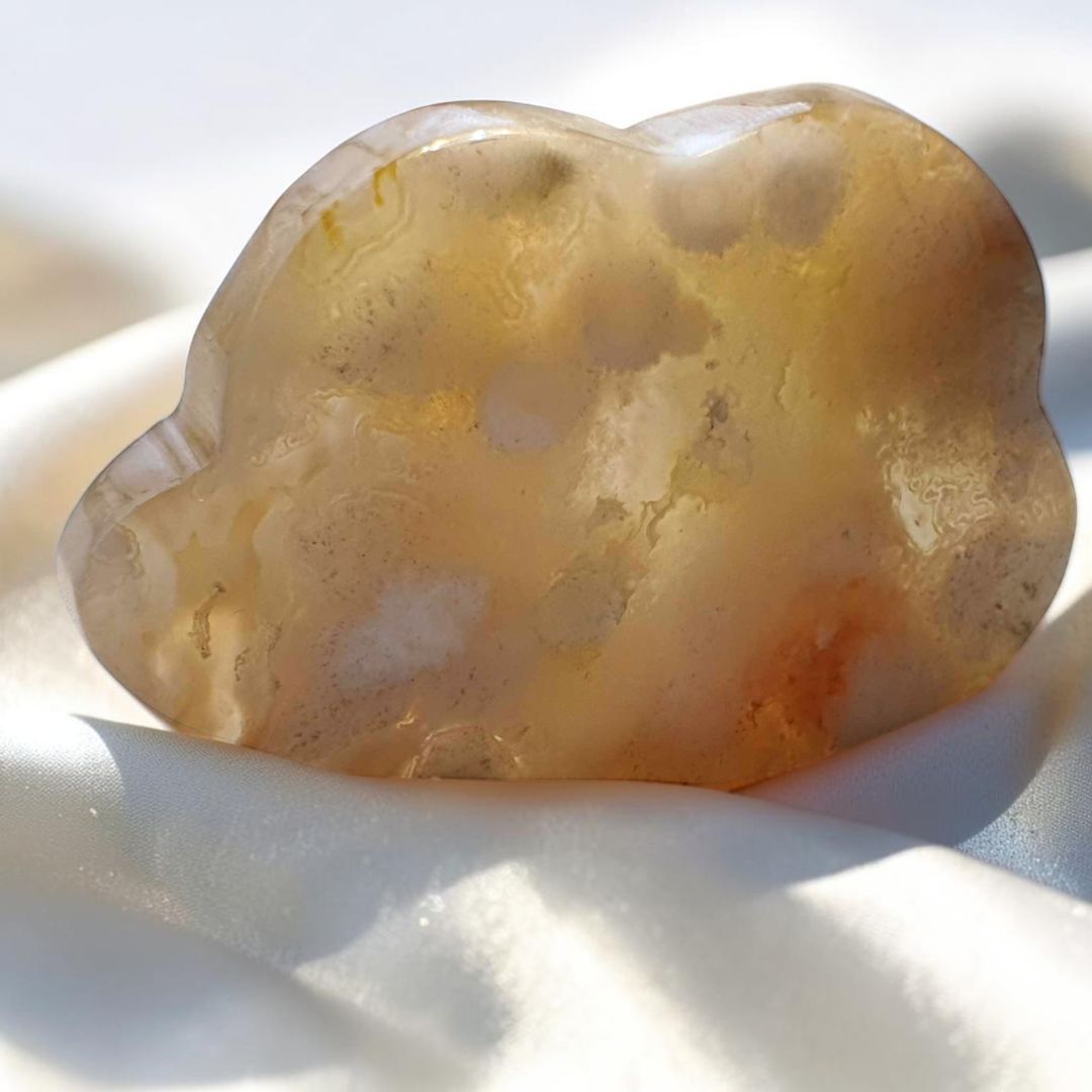 Flower Agate Cloud Carving | Madagascar Crystal Cloud