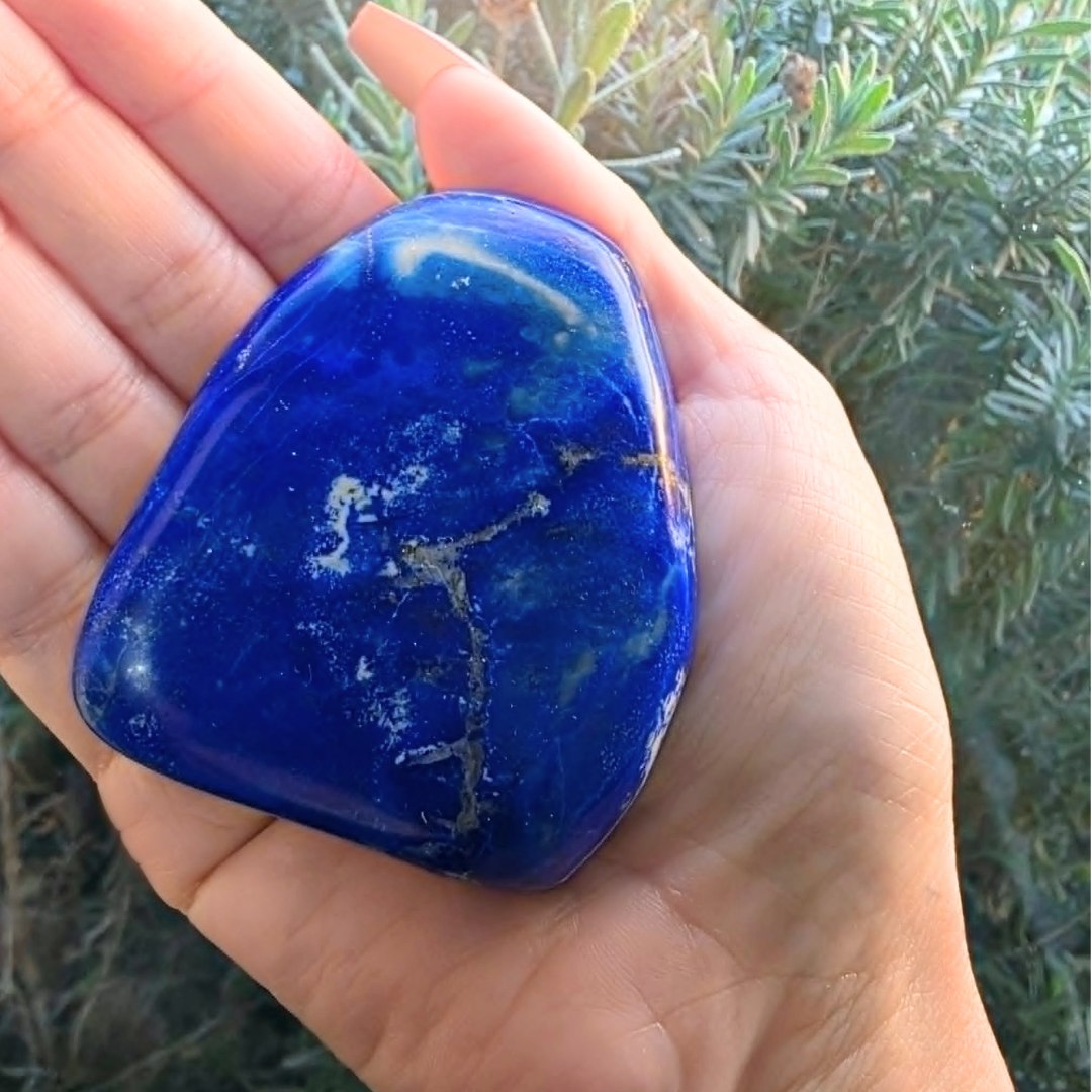 High Grade Lapis Lazuli Freeform with Pyrite & Calcite | 171g