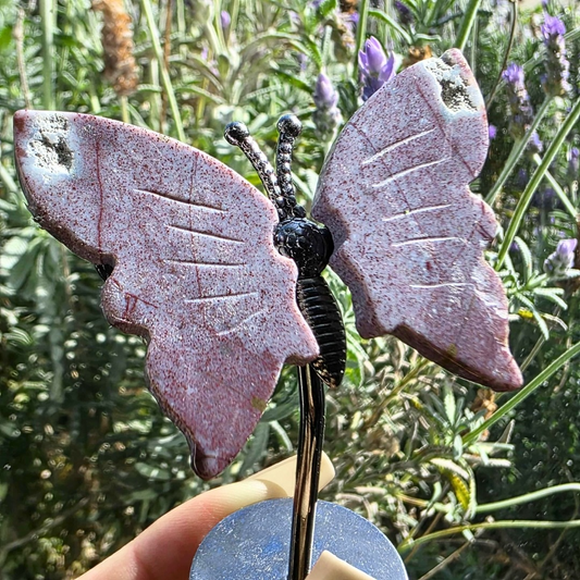Ocean Jasper Purple Butterfly