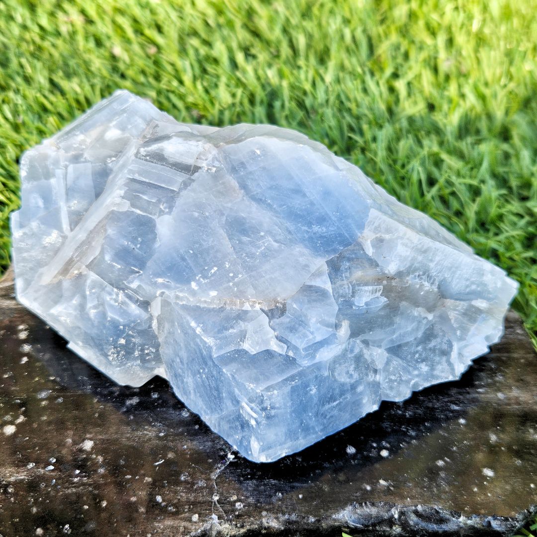 Blue Calcite Raw