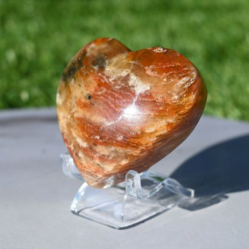 Garden Quartz (Lodolite) & Thousand Layer Heart