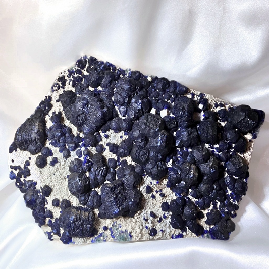 Extra Large Blueberry Fluorite on Candle Quartz (Inner Mongolia) - 1.9kg