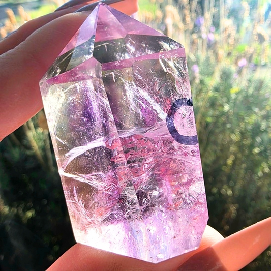 Bolivian Amethyst Tower with Phantoms & Still Enhydro