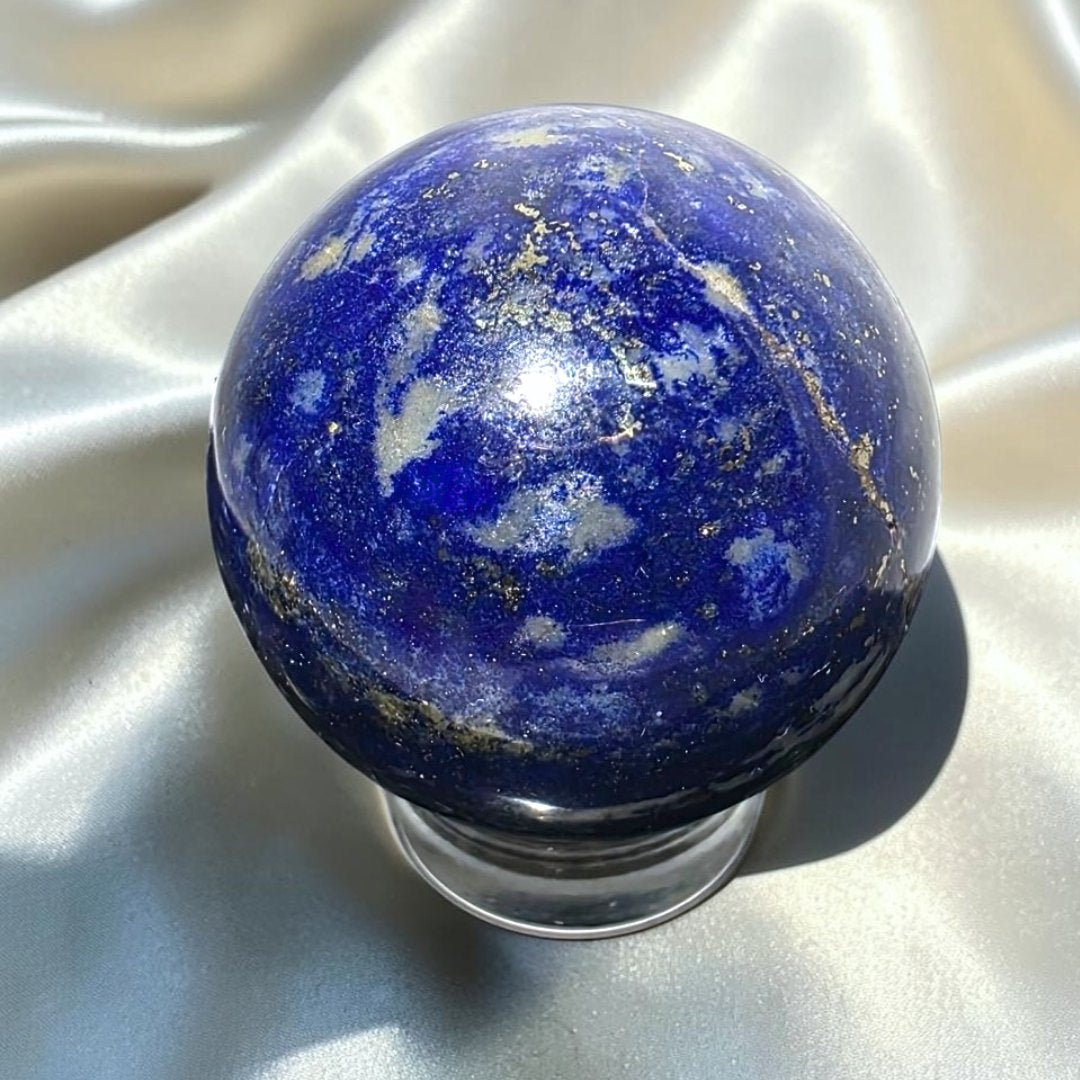 Natural Lapis Lazuli with Pyrite Sphere - 2.4cm