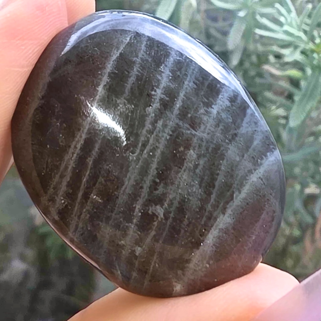 Pink-Purple Labradorite Palm Stone