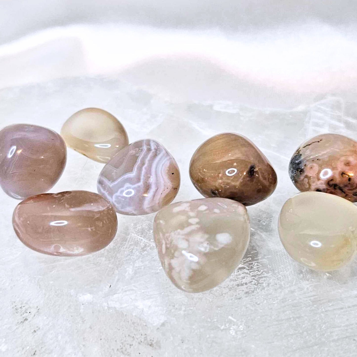 High Quality Agate Crystal Tumbles - Small
