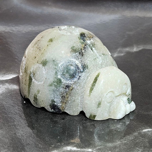 Tourmaline in Quartz Lady Bug Carving