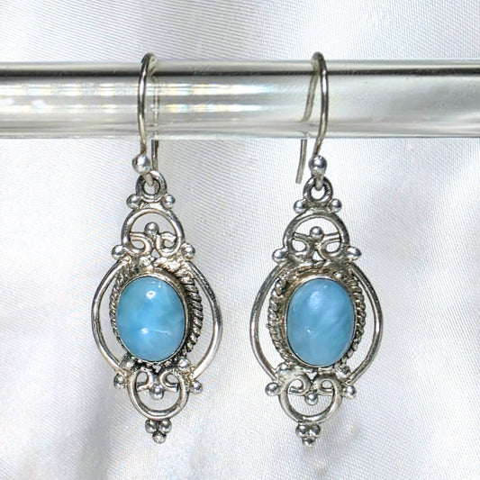 natural larimar gemstone