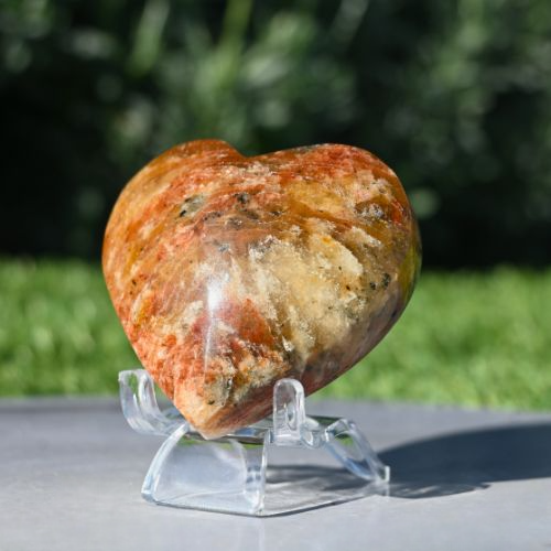 Garden Quartz (Lodolite) & Thousand Layer Heart