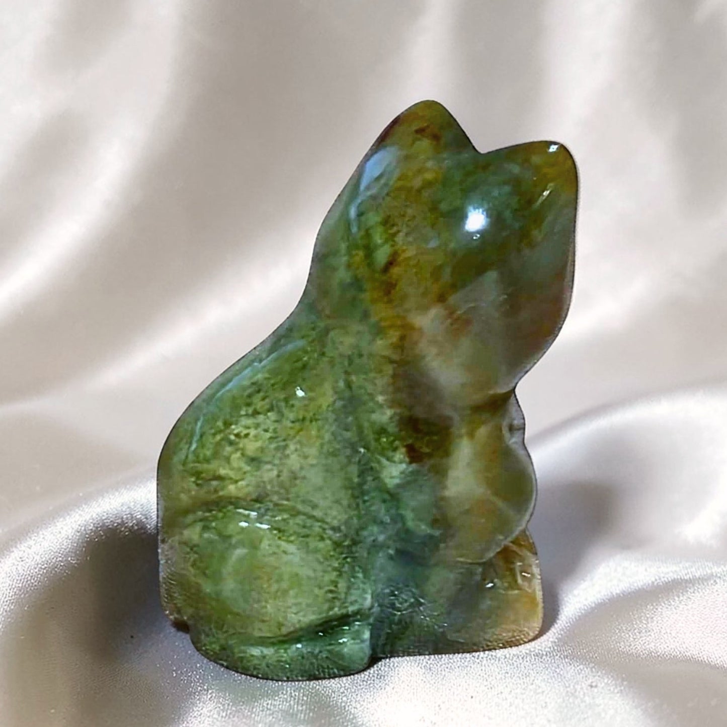 Ocean Jasper Crystal Cat
