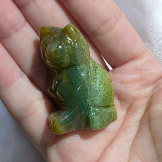 Ocean Jasper Crystal Cat