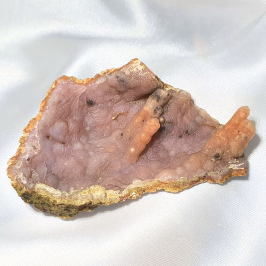 Pink Chalcedony With Stalactites - Morocco