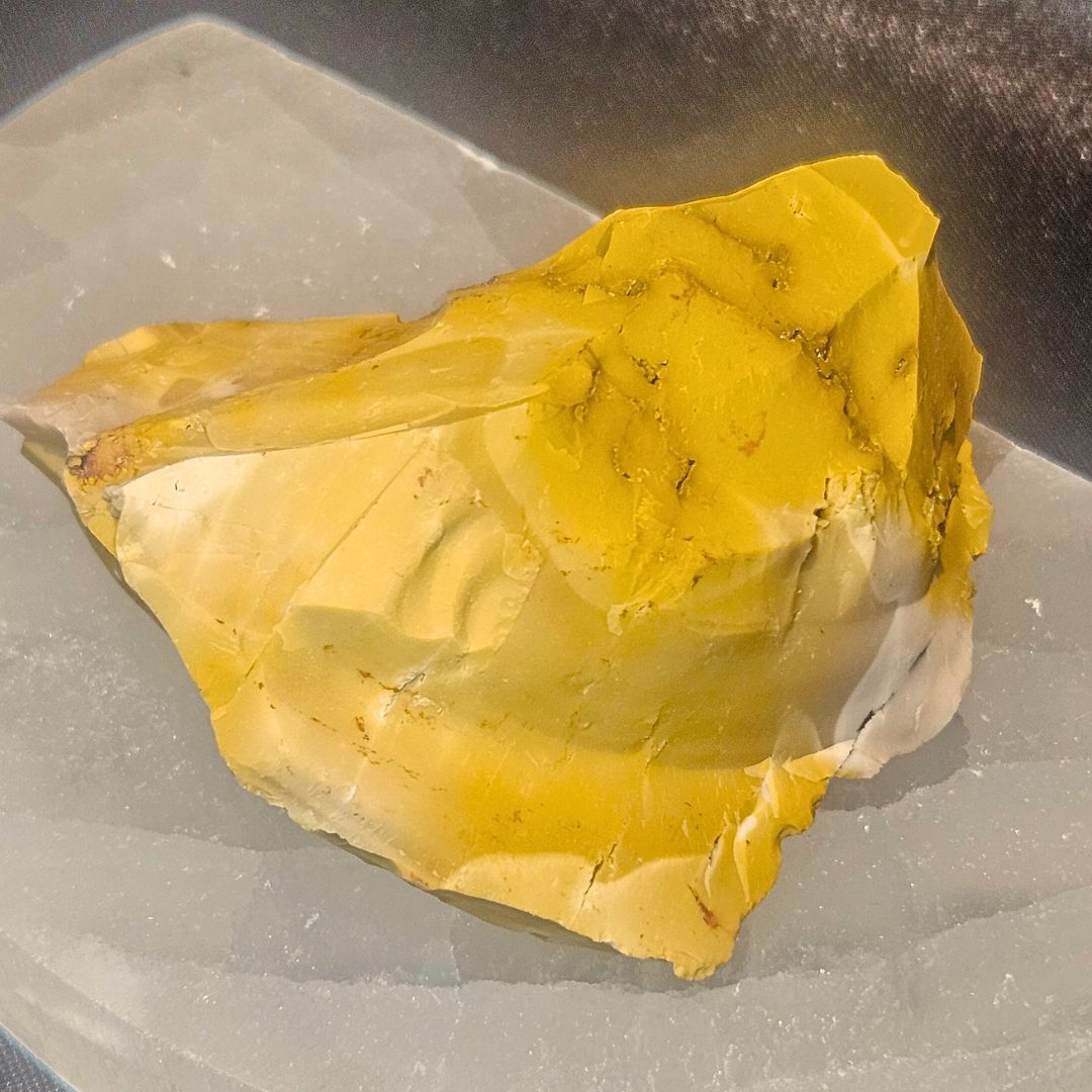 Yellow Mookaite Raw with Druzy - WA