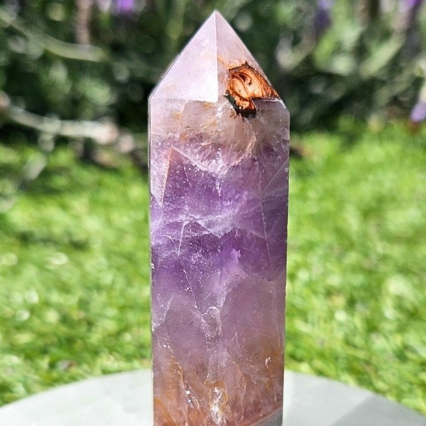 Amethyst x Crazy Lace Agate Crystal Tower