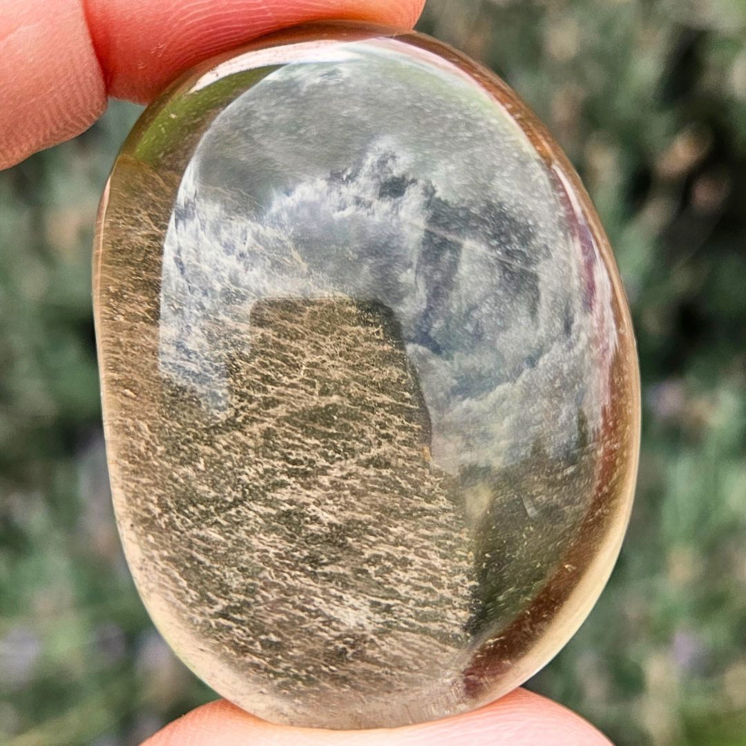 Smoky Quartz Palm Stone