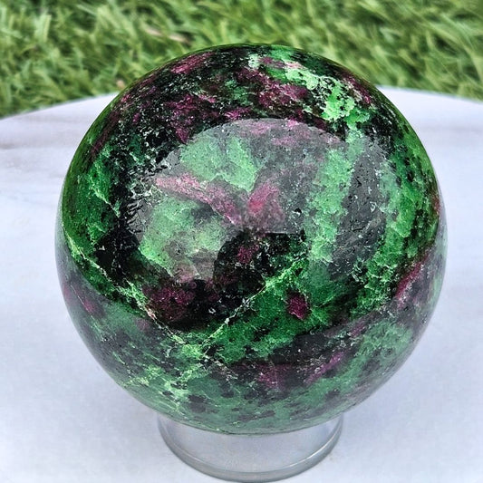 Ruby in Zoisite Sphere