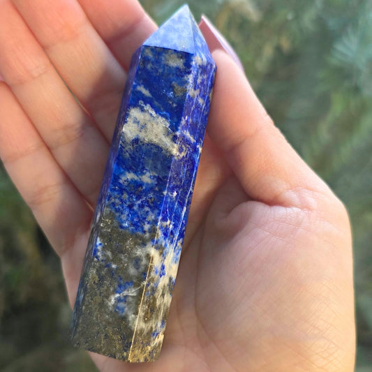 Lapis Lazuli with Pyrite Tower - 109g