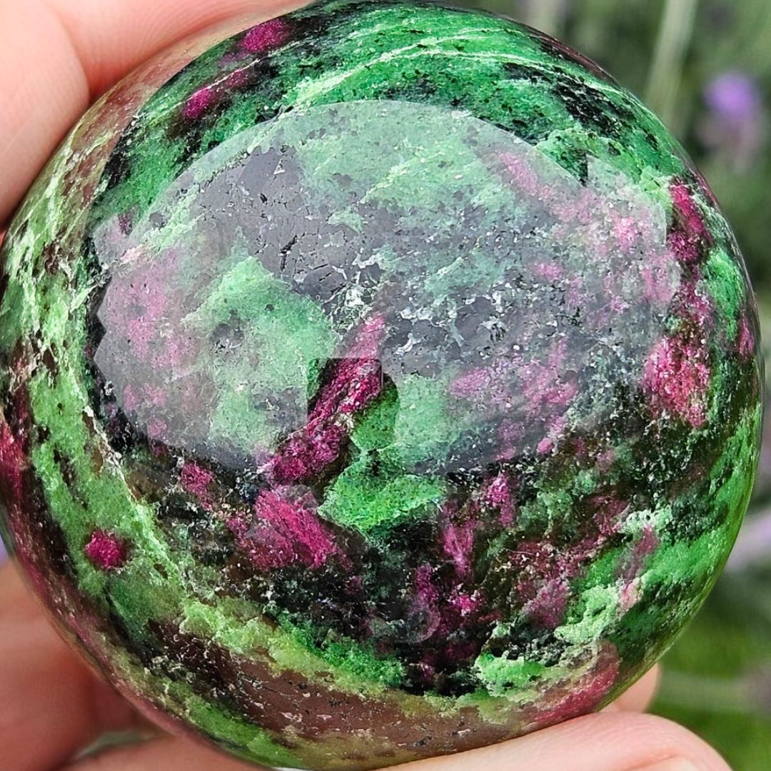Ruby in Zoisite Sphere