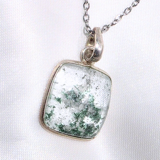 Garden Quartz Sterling Silver Necklace