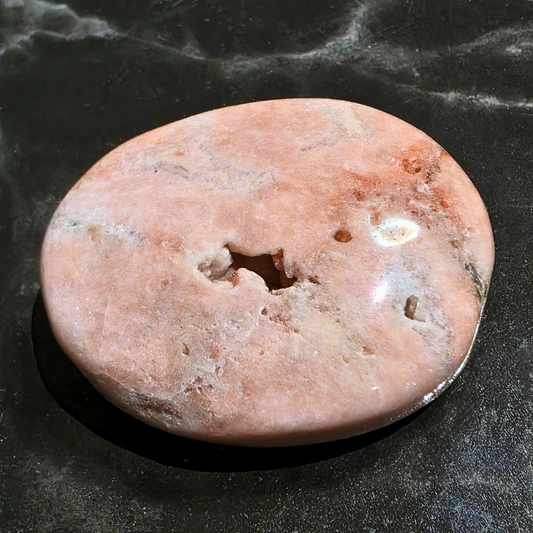 Pink Amethyst Druzy Palm Stone