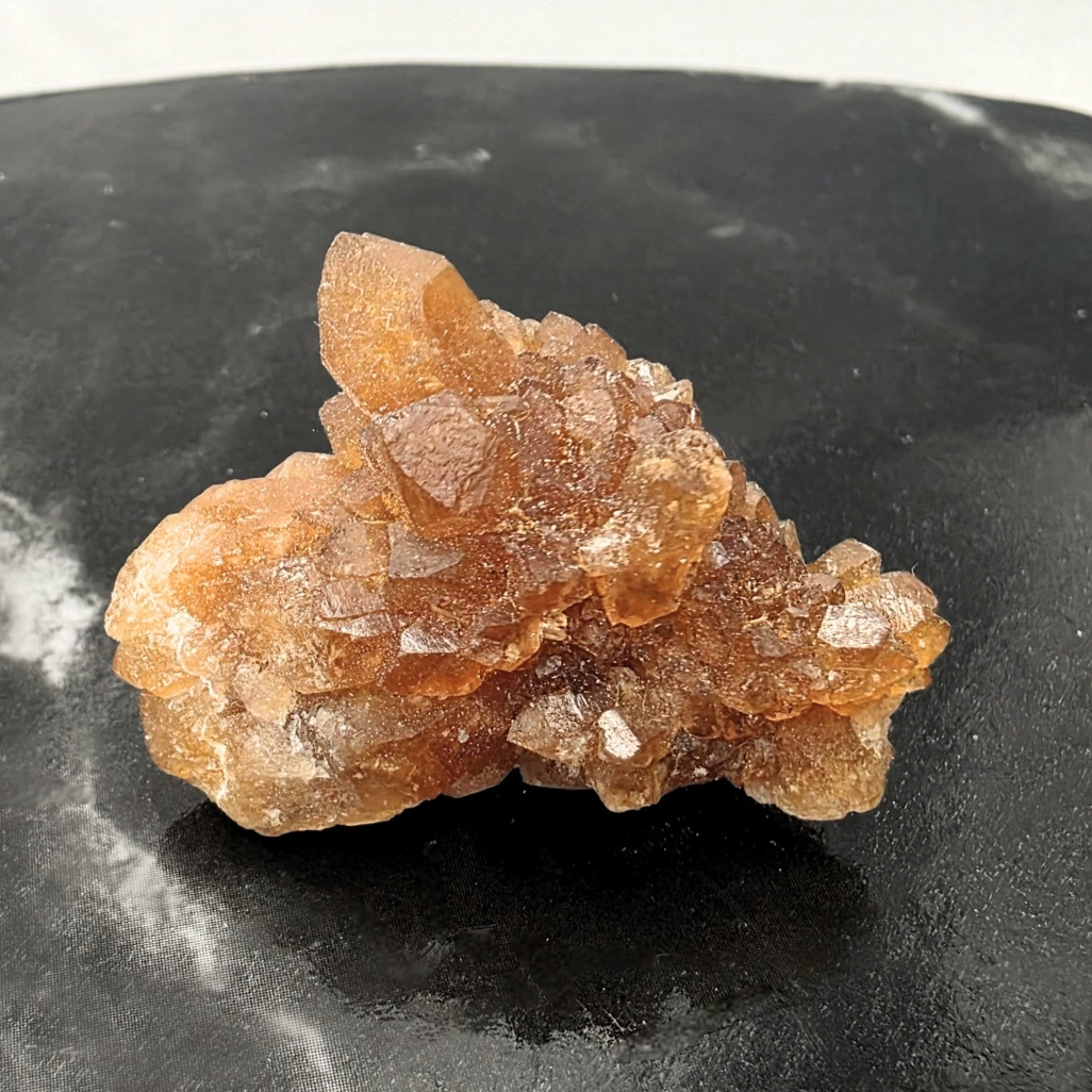 Natural Citrine Crystal Cluster (Hematote Quartz) - Morocco
