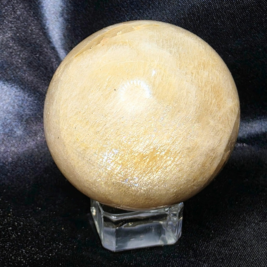 Rainbow Moonstone with Blue Flash Sphere - 209g