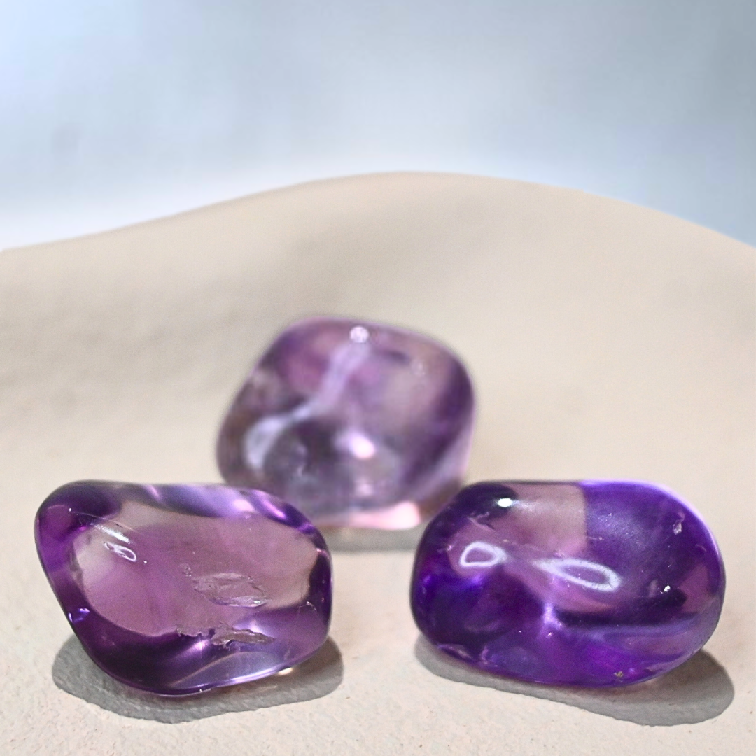 Purple Amethyst Crystal Tumbles