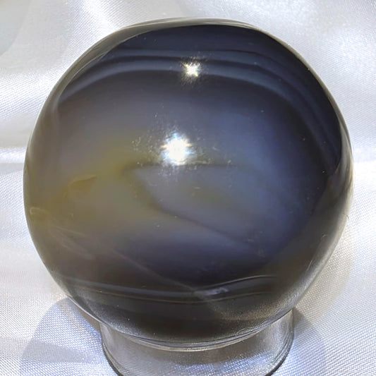 Orca Agate Crystal Sphere