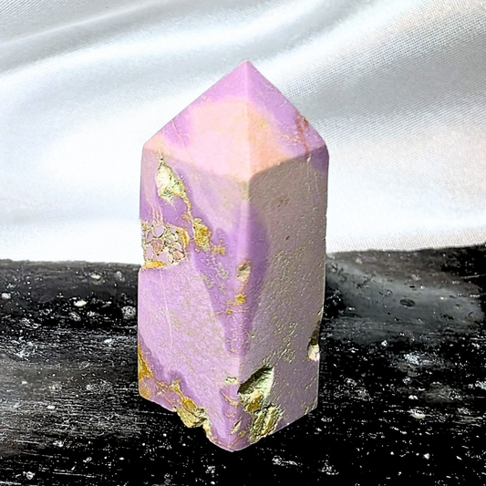 Rare Natural Small Phosphosiderite Crystal Tower