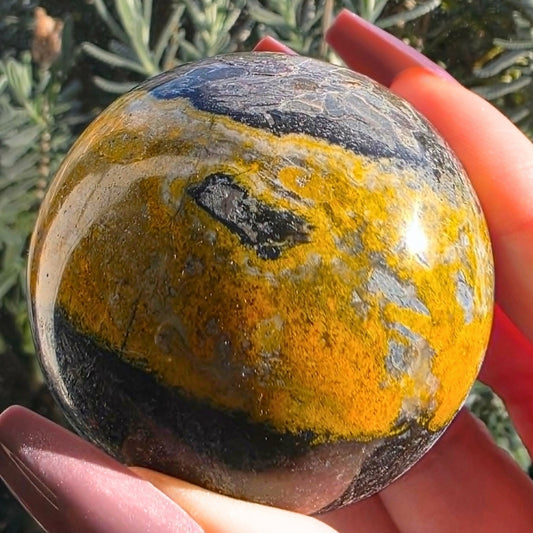 Rare High Grade Bumblebee Jasper Sphere (171g)