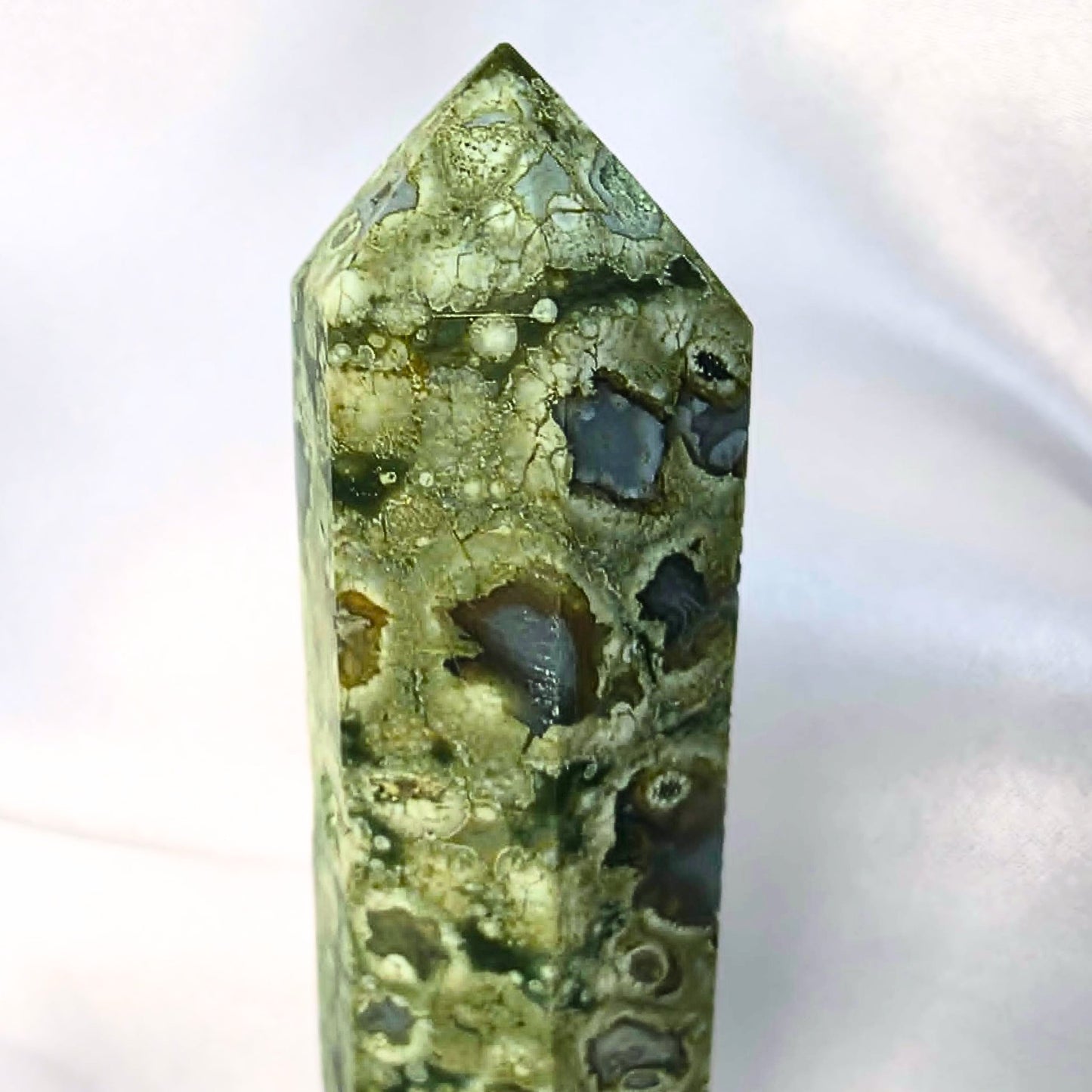 Rainforest (Rhyolite) Jasper & Quartz Tower
