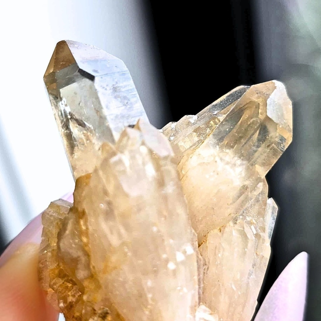 Natural Kundalini Citrine Cluster with Phantom