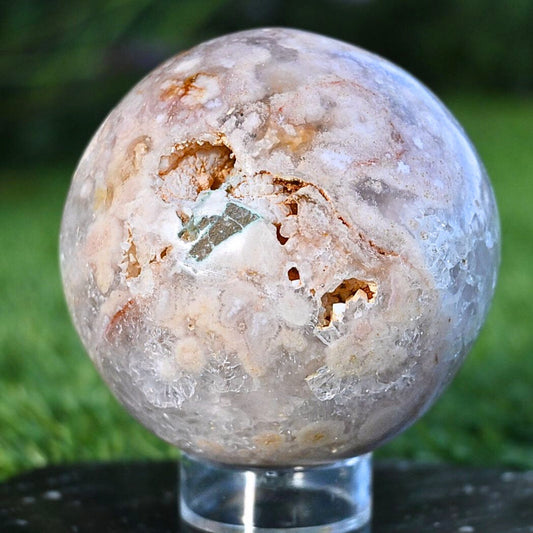 Pink Amethyst Druzy Sphere - 470g, 7cm