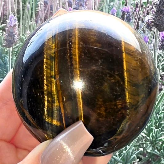 Tiger's Eye & Hematite Sphere - 249g