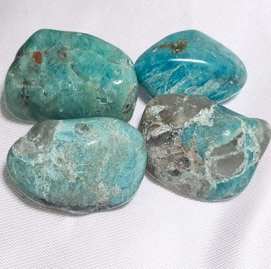 Amazonite with Smoky Quartz Small Tumbles