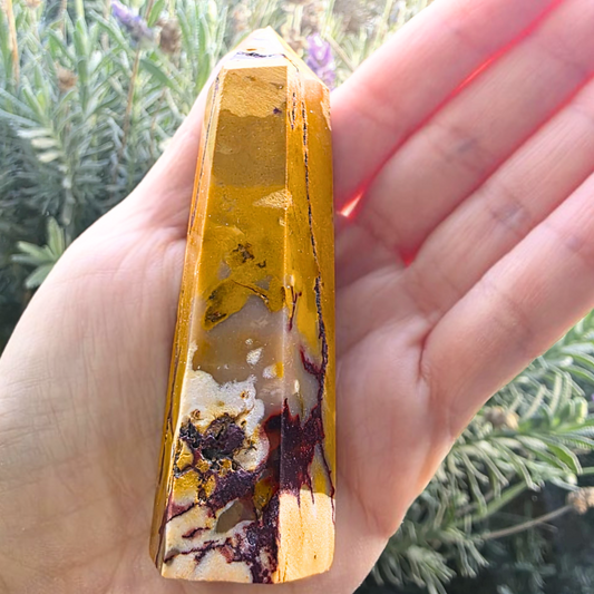 Yellow & Red Mookaite Crystal Tower - 9cm - WA