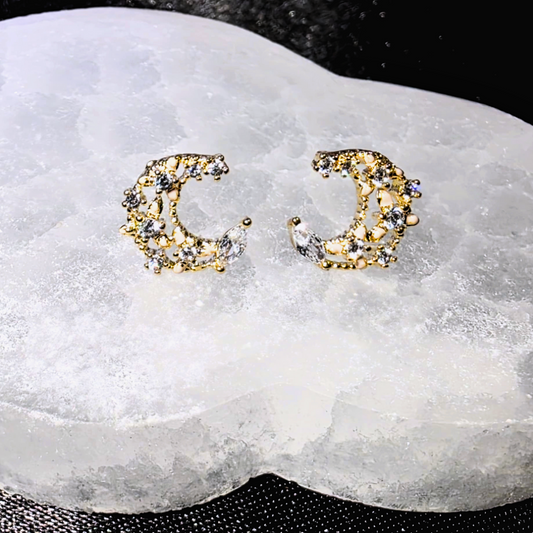 Golden Moon Earrings