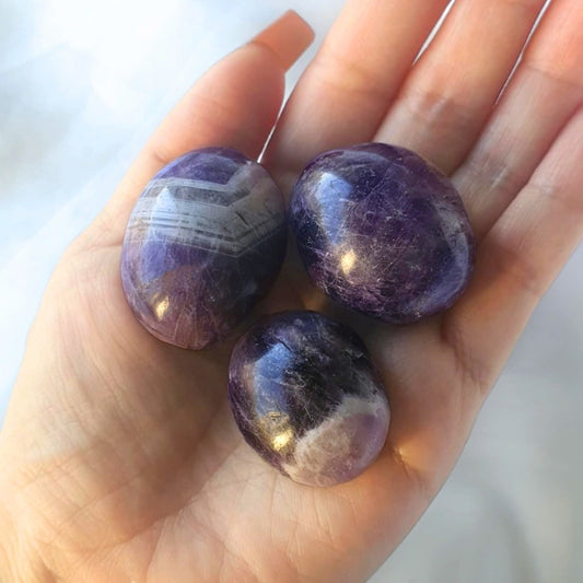 XL Dream Amethyst (Chevron) Crystal Tumbles