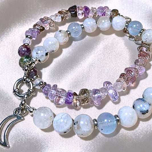 Ember Glow Bracelet | Super Seven & Tourmaline Crystal Jewellery