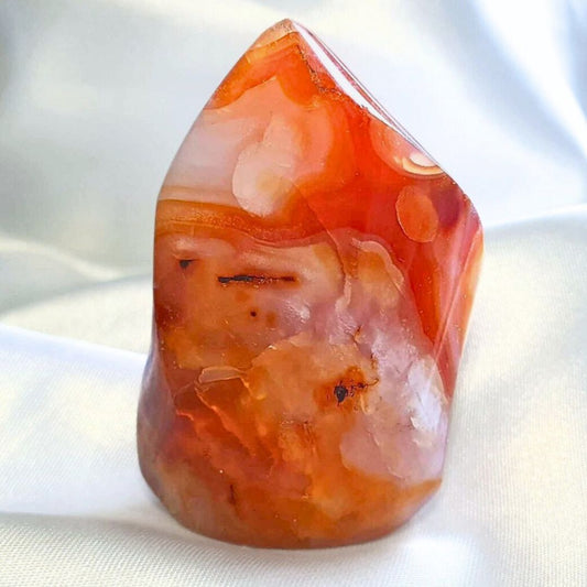 Carnelian Agate & Quartz Flame Freeform