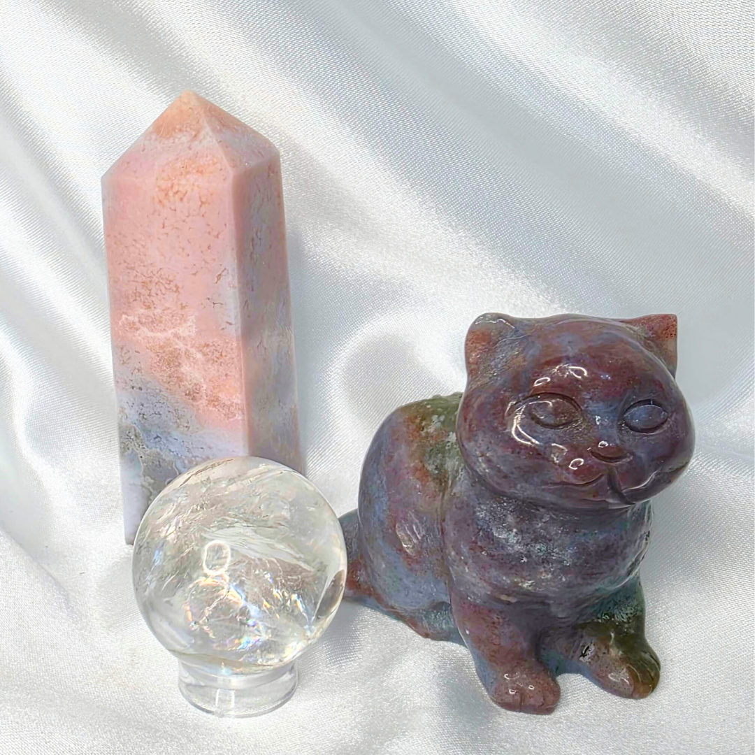 Crystal Carvings, Towers & Spheres