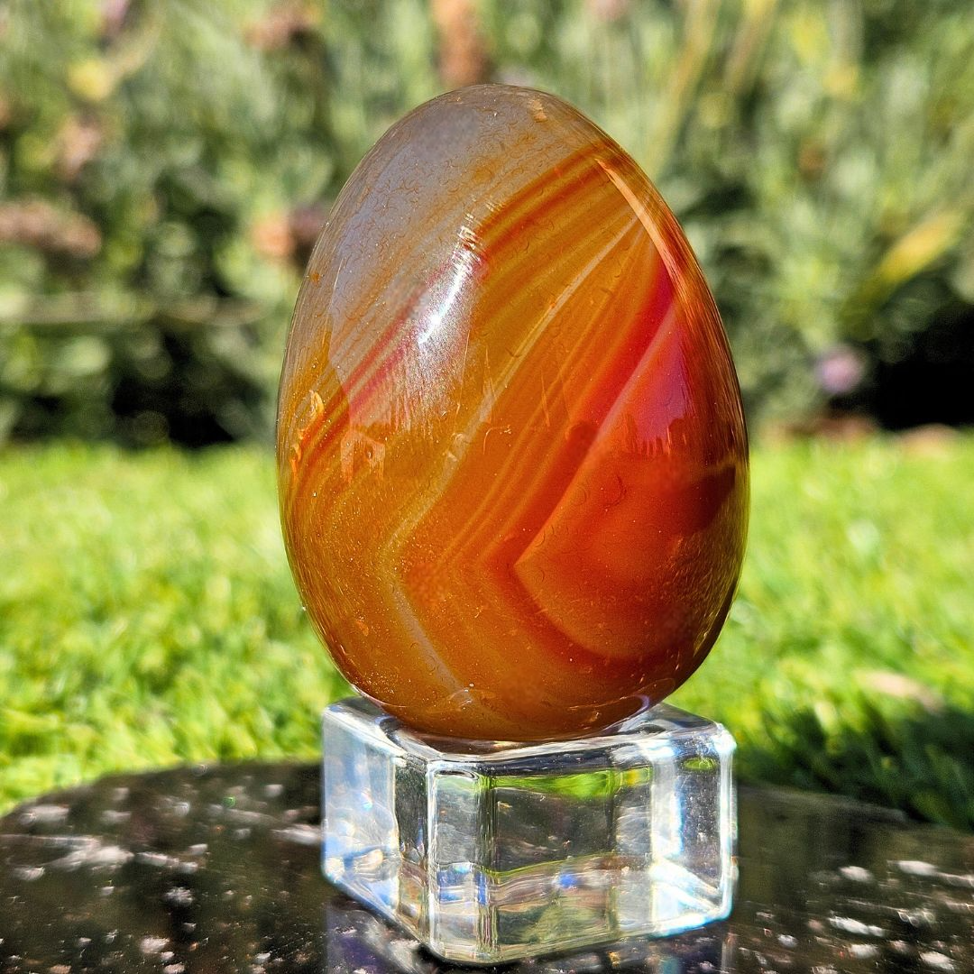 Carnelian Agate Egg