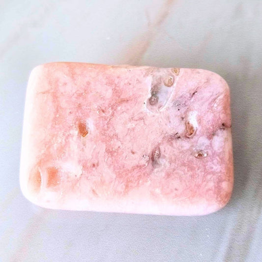 Pink Opal Polished Crystal Cabochon - case included