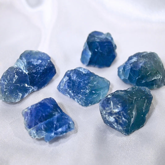 Blue fluorite raw