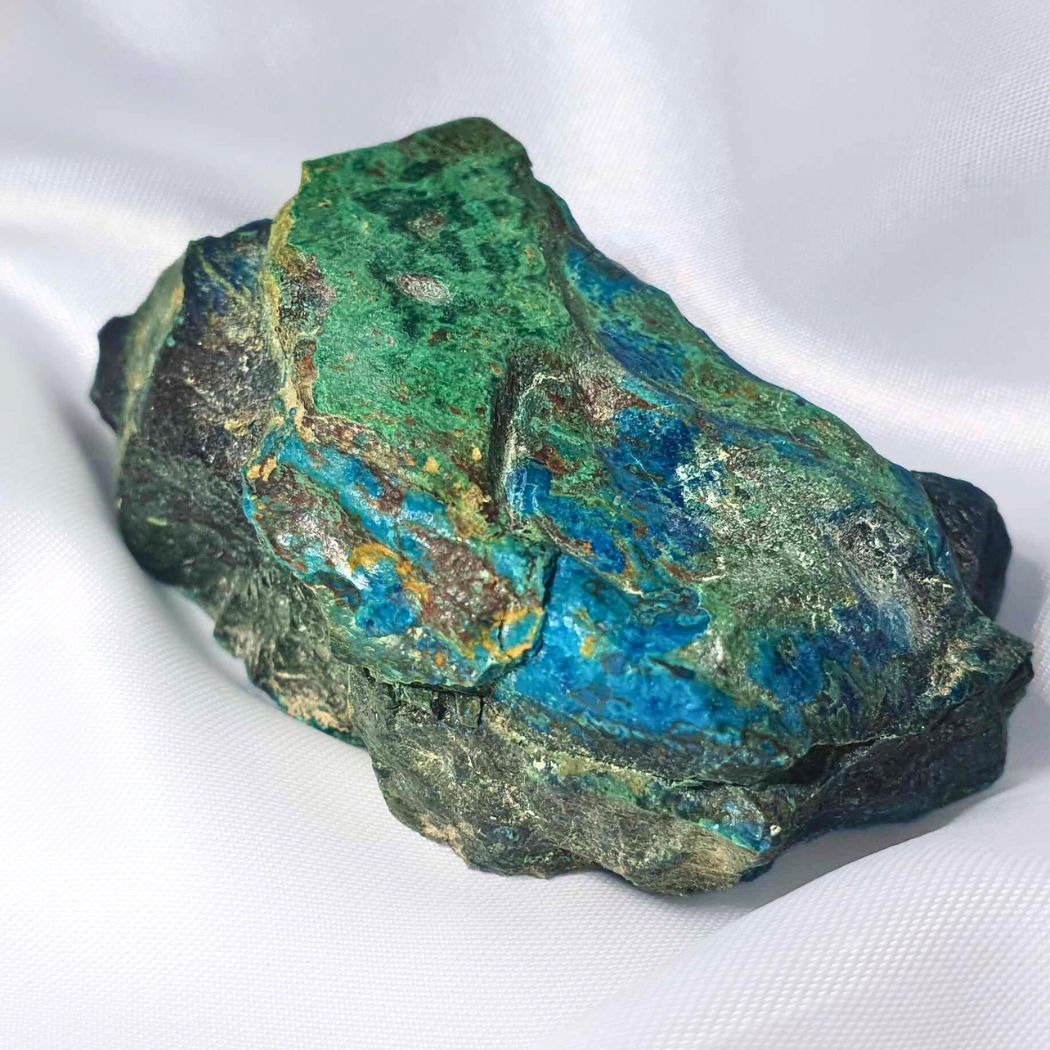 Quantum Quattro (Chrysocolla, Dioptase, Malachite & Shattuckite) Specimen, 137g