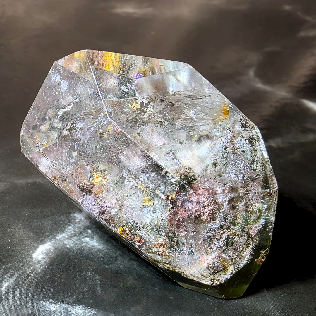Garden Quartz (Lodolite) with Chlorite Freeform Crystal