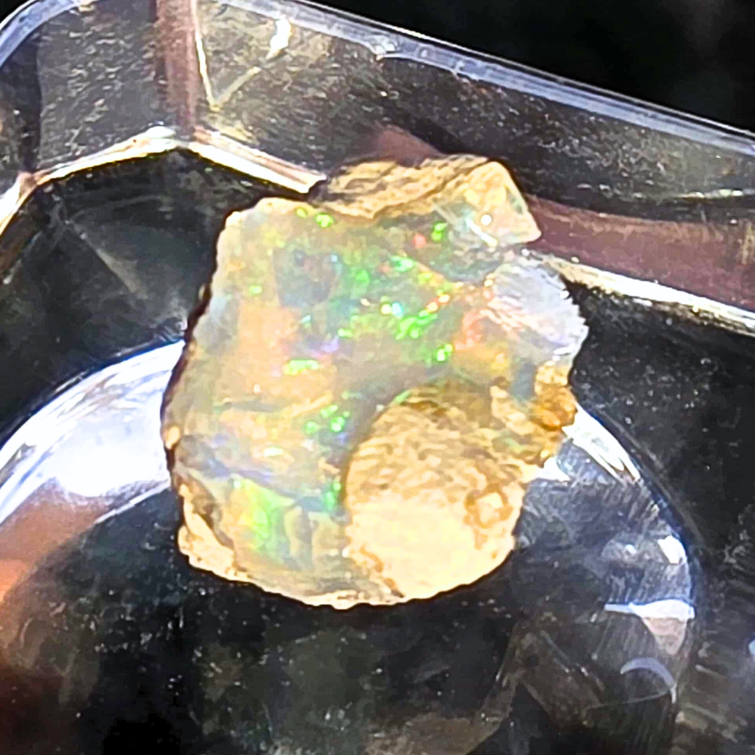Ethiopian Opal Raw with High Iridescent Flash