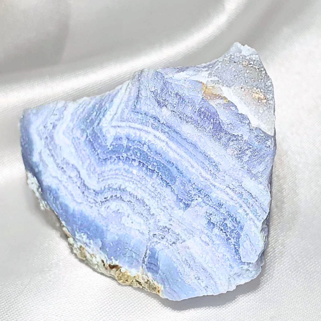 Blue Lace Agate with Golden Mica Raw Cluster