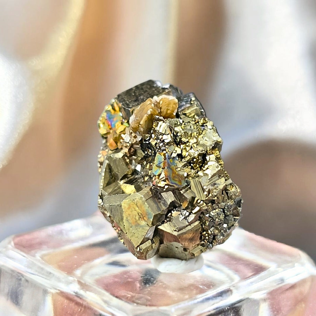 Rare Iridescent Pyrite Cluster - Veracruz, Mexico